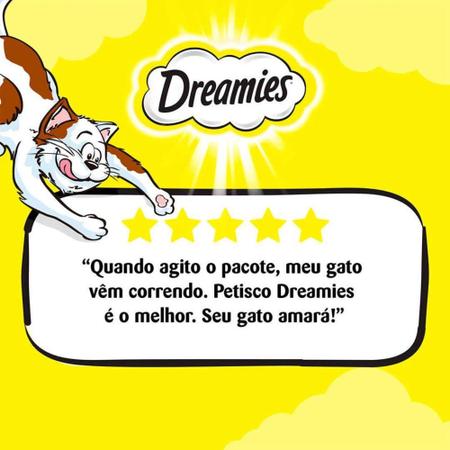 Imagem de Petisco Dreamies Carne Tentadora Para Gatos Adultos 80g