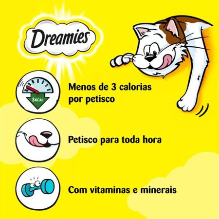 Imagem de Petisco Dreamies Salmão Para Gatos Adultos 80gr