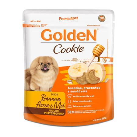 Imagem de Petisco Golden Cookie Para Cães Adultos Com Banana Aveia e Mel 350g