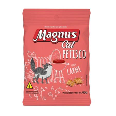 Imagem de Petisco Magnus Cat Sabor Carne Para Gatos Adultos 40G