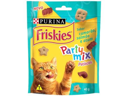 Imagem de Petisco para Gato Adulto Friskies Party Mix - Camarão Salmão e Atum 40g