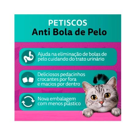 Imagem de Petiscos Para Gato Whiskas Anti Bola De Pelo