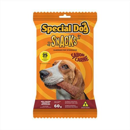 Imagem de Petiscos Snacks Para Cães Special Dog 60G 20 Unidades Carne