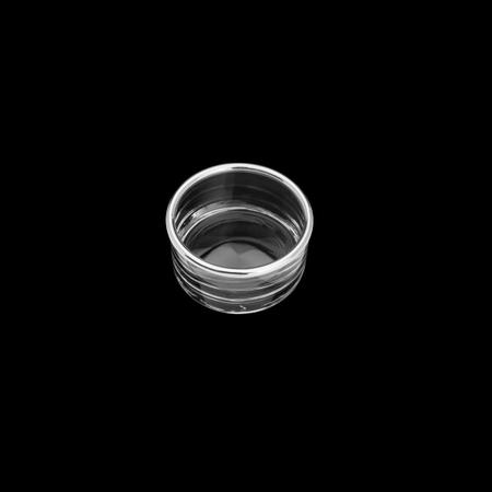 Imagem de Petisqueira de vidro rialto c/ aro de prata 9x9x5cm