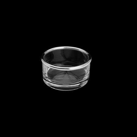 Imagem de Petisqueira de vidro rialto c/ aro de prata 9x9x5cm