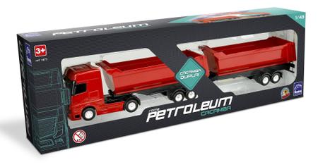Caminhão Caçamba Carreta Bi Trem Petroleum Roma - Caminhões, Motos e Ônibus  de Brinquedo - Magazine Luiza