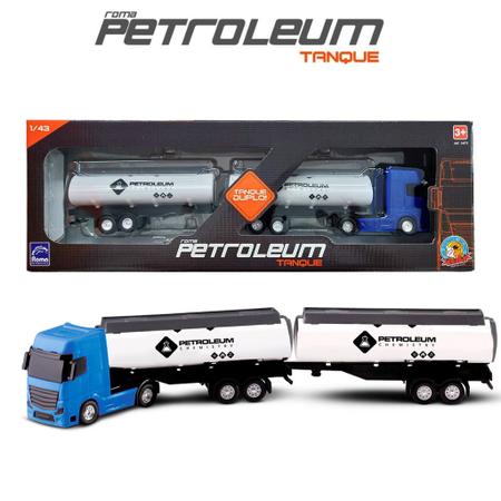 Caminhao De Brinquedo Roma Petroleum Tanque Azul - GAMES & ELETRONICOS