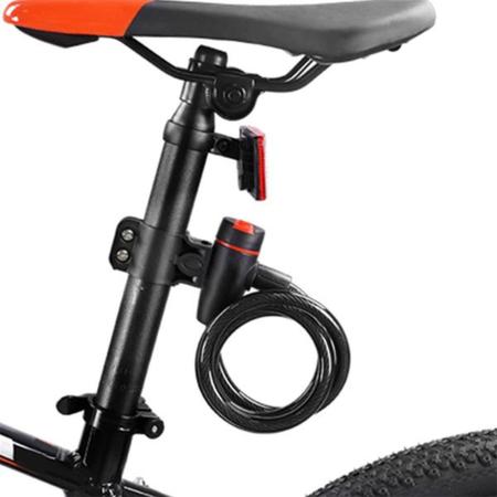 Imagem de Pezinho de Bike Descanso Lateral e Cadeado 12x1200mm Tranca anti-furto Kit  Acessórios de Bike