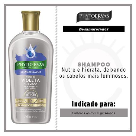 Shampoo Tratramento Capilar Desamarelador Phytoervas 250ml