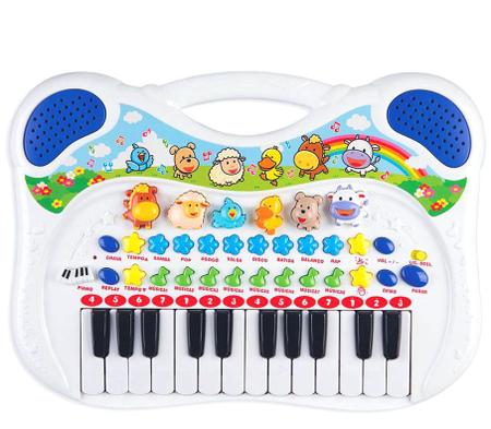 Pianinho Musical Infantil Fazendinha Sons De Animais Bebê