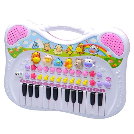 Piano Infantil Fazendinha Brinquedo Musical Sons Animais