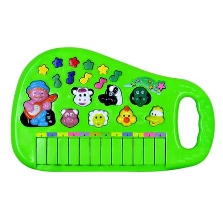 Teclado Musical Fazendinha Estilo Pianinho com Voz dos Bichinhos