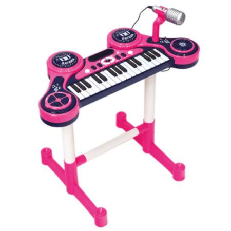 Teclado Infantil Karaokê Piano Musical com Microfone Vários Tipos de Sons -  Rosa - Toys - Piano / Teclado de Brinquedo - Magazine Luiza