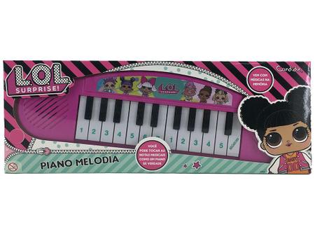 Piano Infantil com Luzes - LOL Surprise - Teclado Musical - Candide