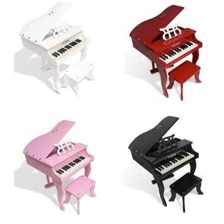 Mini Piano Infantil de Cauda Turbinho 30 Branco