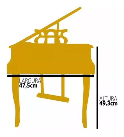 Piano Teclado Infantil Acústico calda madeira rosa c/ banco - Bell -  Instrumentos de Teclas - Magazine Luiza