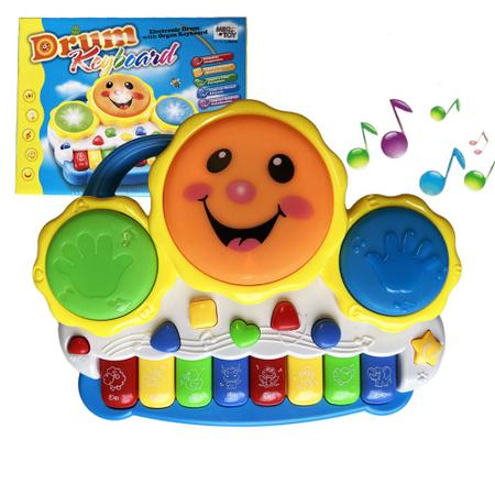 Imagem de Piano De Sol Infantil Teclado De Brinquedo Crianças E Bebes