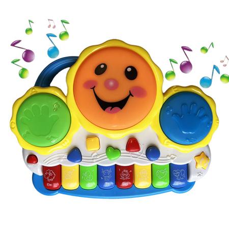 Imagem de Piano De Sol Infantil Teclado De Brinquedo Crianças E Bebes