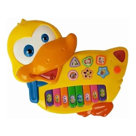 Imagem de Piano Duck Pato Teclado Musical Infantil