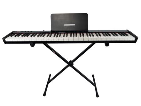 Piano Eletrônico 61 Teclas Arranjador Konix - PH61-S MIDI +