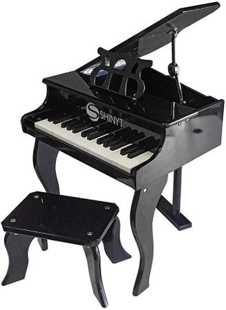 Piano Infantil digital profissional preto Supremo - Laca  Piano,  Brinquedos e brincadeiras, Brinquedos de madeira