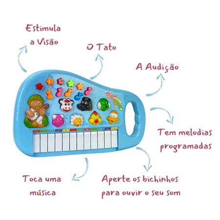 Piano Infantil Teclado Para Bebe E Criança Com Som Dos Bicho - jpg shop -  Piano / Teclado de Brinquedo - Magazine Luiza