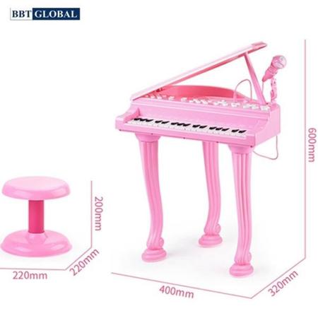 Teclado Infantil Karaokê Piano Musical com Microfone Vários Tipos de Sons -  Rosa - Toys - Piano / Teclado de Brinquedo - Magazine Luiza