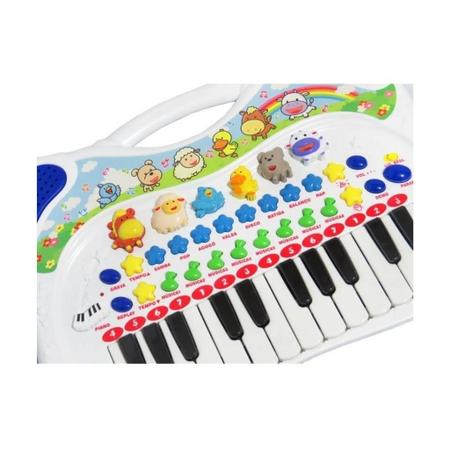 Teclado Infantil Brinquedo Piano Musical som de Animais - BRASKIT - Piano /  Teclado de Brinquedo - Magazine Luiza