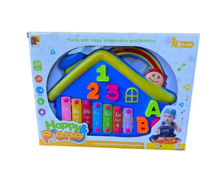 Piano Baby Xilofone C/ Baqueta Teclado Infantil Para Bebês - Dupari