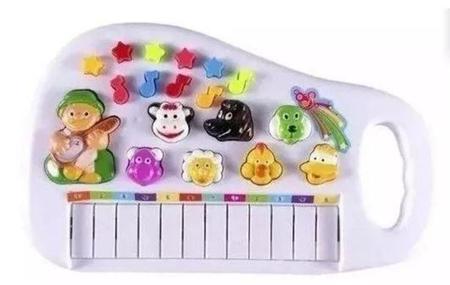 Teclado Musical Piano Fazendinha Som Animais Criança Bebê - Fun Time, Magalu Empresas