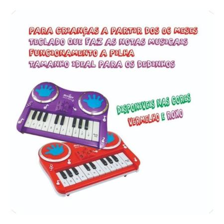 Piano infantil pianinho teclado musical bebe criança brinquedo som