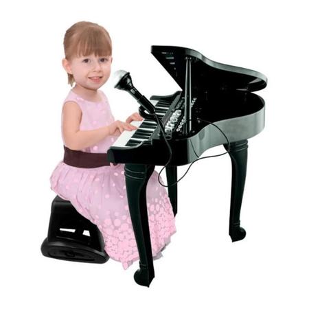 Brinquedo Infantil Piano Sinfonia Preto Para Crianças 3+Anos WinFun -  Baby&Kids