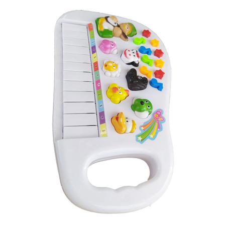 Piano com alça Baby Musical com Sons de Bichos e Jogos Amarelo Divertido -  DM Toys - Piano / Teclado de Brinquedo - Magazine Luiza