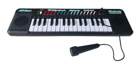 Imagem de Piano Infantil Teclado Com Microfone Instrumento Musical