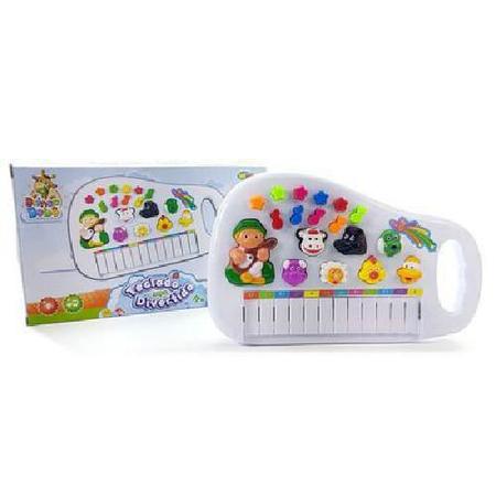 Piano Infantil Teclado Musical Bebê Ia Ia O Bichos - R$ 54,67