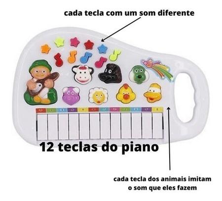 Piano Infantil Teclado Para Bebe E Criança Com Som Dos Bicho - jpg shop -  Piano / Teclado de Brinquedo - Magazine Luiza