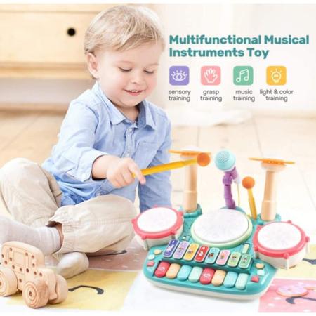 Brinquedo Infantil Musical Piano Xilofone 2X1 Do Re Mi Xplast - Papellotti