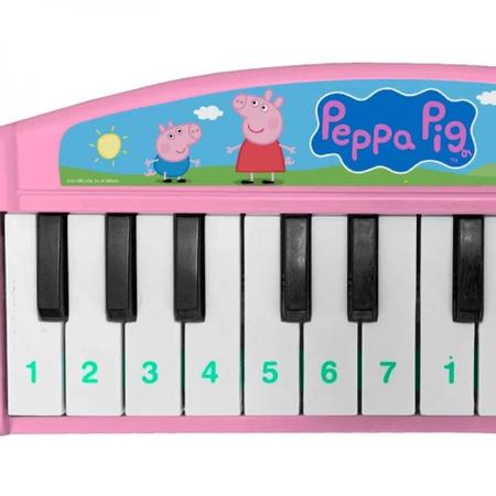 Imagem de Piano Melodia da Peppa Pig Teclado Infantil Musical - Candide 1513