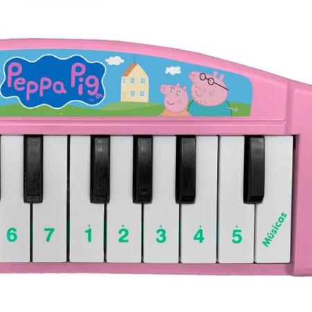 Imagem de Piano Melodia da Peppa Pig Teclado Infantil Musical - Candide 1513
