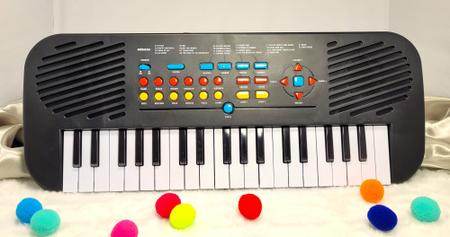 Teclado Infantil Musical Eletrônico com Microfone - Braskit