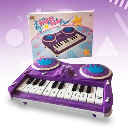 PIANO INFANTIL SINFONIA ESTILO PROFISSIONAL TECLADO MICROFONE