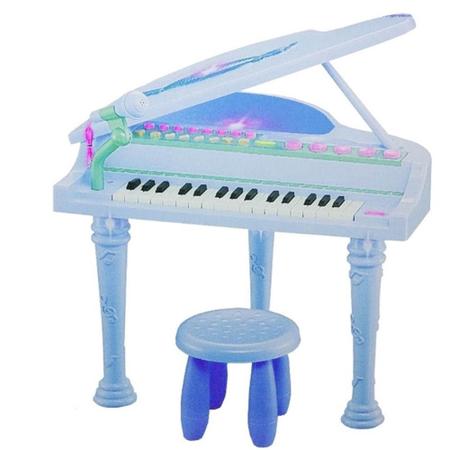 Piano infantil teclado sinfonia estilo profissional com microfone