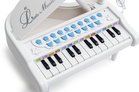 Imagem de Piano Teclado Brinquedo Infantil Com Microfone