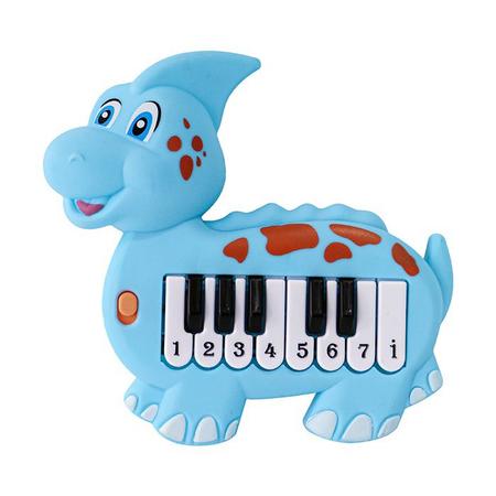 Imagem de Piano Teclado Infantil Baby Dino Azul - Art Brink ZB728