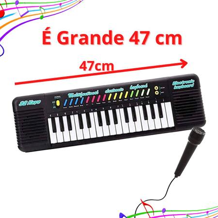 Piano Teclado Infantil Microfone Karaoke Brinquedo Musical - Fun th - Piano  / Teclado de Brinquedo - Magazine Luiza