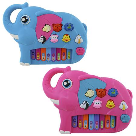 Piano Musical Educativo Animais Brinquedo Som Infantil Bebe Cor