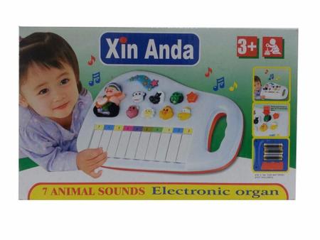 Piano teclado musical infantil fazendinha xin anda