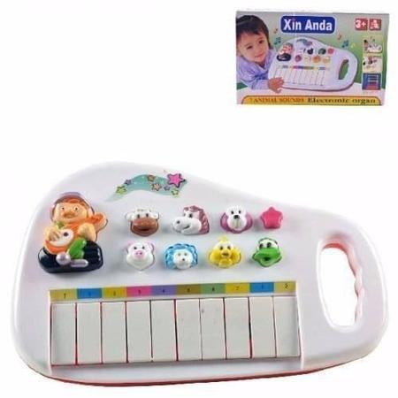 Piano teclado musical infantil fazendinha xin anda