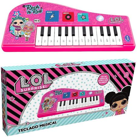 Piano Infantil com Luzes - LOL Surprise - Teclado Musical - Candide