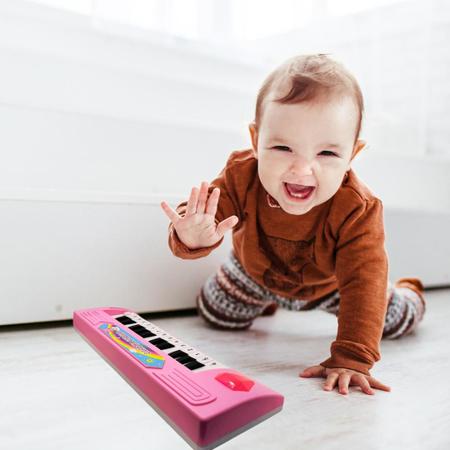 Teclado Pianinho Animal Rosa Piano Infantil Bebe Com Gravador Sons de 6  Bichinhos Didático Educativo Braskit - Piano / Teclado de Brinquedo -  Magazine Luiza